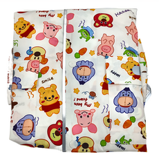 愛北鼻 親子同款加厚防水雨衣，小豬羅賓圖案, 小豬蘿蔔, S