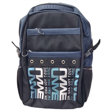 UnMe MAX加大版帥氣韓風休閒人體工學大空間後背書包 329 尼龍, 30 x 48 x 20cm, 深藍色