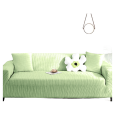 好物良品 水系紋理系列 春夏季涼感系彈力沙發罩 抱枕套 Set - 無過敏原, 抹茶綠, 1件