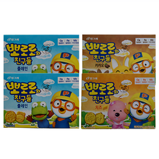 Binggrae 賓格瑞 Pororo啵樂樂造型餅乾組, 原味, 起司口味, 可可口味, 65g, 1組