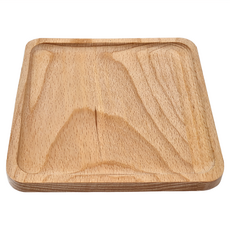 Homely Zakka 木趣食光木質正方型托盤 145g, 小正方, 1個