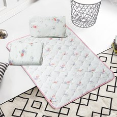 A-ONE 3M吸濕排汗兒童三件式睡墊組, 喵喵花園