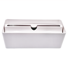 oka fill+fit 纖形下降式擦手紙巾盒, ABS材質, 寬26.2x深10x高9.5cm, 潔白色, 1個