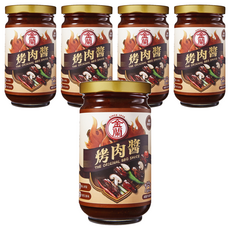 金蘭 烤肉醬, 減鹽減納配方 醇濃香氣, 240g, 5罐