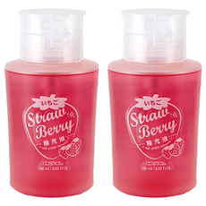 台灣 COSMOS 草莓指甲油去除液 按壓式, 180ml, 2瓶