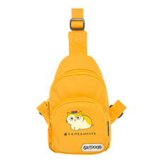 OUTDOOR PRODUCTS Fumeancats 黃阿瑪 單肩包 2L容量 拉鍊開合, 黃色