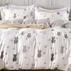 Betrise 貝翠絲 C量能系列 奧地利天絲 光淬石墨烯四件式兩用被床包組