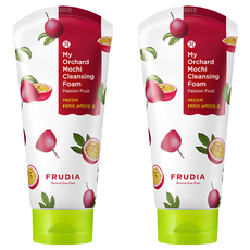FRUDIA 鮮萃果釀 水潤滑嫩洗面凝露 百香果蜂蜜 果凍凝露劑型 弱酸性, 120g, 2條