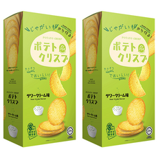Win2 日本版 馬鈴薯脆餅, 洋蔥酸奶味, 每包含8份獨立包裝, 160g, 2盒
