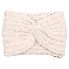 About Bath 柔和色洗臉髮帶, 象牙白, 1個