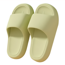 EVA踩屎感超厚休閒拖鞋, 淡雅綠, 240mm