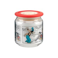 PEARL LIFE 珍珠金屬 米奇系列 真空玻璃保存容器, 500ml, 1個