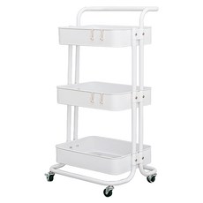 dayneeds 日需百備 極簡生活置物推車 三層 SBJ-LH666WH, 白色