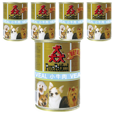 PRO PURE 猋 成犬罐頭, 小牛肉, 385g, 5罐