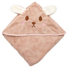 OhBabyLying 寶寶連帽斗篷, 茶色兔兔, 1件