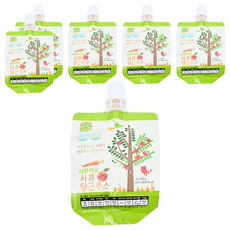 Nature Village 自然村 蘋果紅蘿蔔果汁, 100ml, 韓國生產, 無糖無色素, 專為孩子著想, 6包