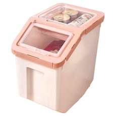 寵物飼料桶 大款, 粉色, 1.5L, 1個