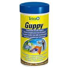 Tetra 德彩 guppy 新孔雀魚薄片飼料 250ml 1罐 孔雀魚專用 增豔配方 德國進口