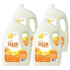 [箱裝]碧珍 高級衣物香氛柔軟精 Yellow Mimosa, 4瓶, 3.1L