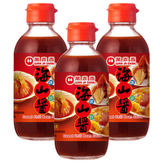 萬家香 海山醬 非基因改造黃豆製成 古早美味, 225g, 3瓶