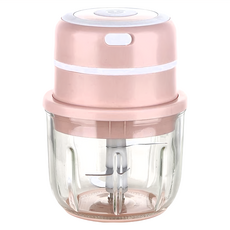 妃妃嚴選 電動蒜泥機 玻璃款, 粉色, 1個