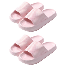 厚底拖鞋 Set, 踩屎感Q彈, 超舒服, 一體成形, 260mm, 淺粉色