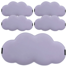 3D雲朵冰絲眼罩 Set 5 17g 清新粉/天青藍/時尚黑/抹茶綠/牛奶白, 20 x 11cm, 夢幻紫