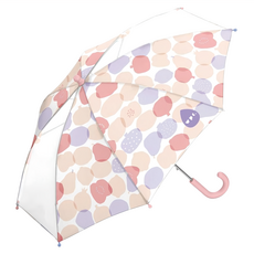 Wpc. 兒童雨傘 透明視窗 安全開關傘, 親骨45CM 直徑80CM 全長62CM, 水果王國