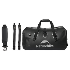 Naturehike 挪客 行旅乾濕分離防水行李袋 65 x 40 x 36cm 大容量 附贈束帶和肩帶, 黑色