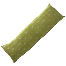 J&N 綠圓點彈性長抱枕 40 x 120cm 綠色, 1件