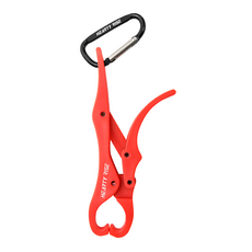 HEARTY RISE 哈帝來斯 輕量魚夾 HFG-2702, 強化纖維塑料材質, 附登山扣, 125mm, 紅色, 1個