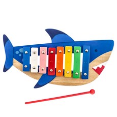 Stephen Joseph 木琴 兒童音樂玩具 8音階, 鯊魚, 1個