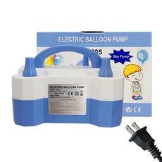 Yamiley 電動打氣筒 淺藍色, 快速充氣，輕巧便攜，適用於各種派對活動，輕鬆打造歡樂氣氛, 1個