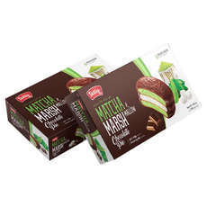 Tastee 巧克力風味派 抹茶味 6入, 150g, 2盒