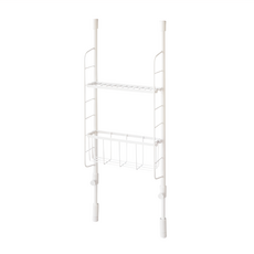 HEIAN SHINDO 平安伸銅 廚房收納籃層架 組合 SPL-3 S, 白色, 1組, 2層