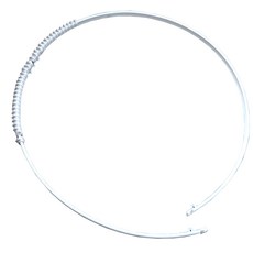 美森紡織 可彎曲可裁剪窗簾軌道, 白色