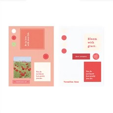 CARD LOVER 信的戀人 裝飾貼紙 三行情詩 140 x 105mm 2張, 浪漫, 3組