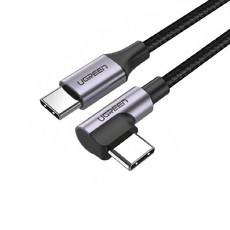 UGREEN 綠聯 60W快充電競線Type-C傳輸線 公對公編織金屬版, 2m, US255, 1條