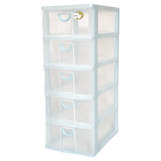 DOLEDO 五層收納架 小26.5 x 18.5 x 47.5, 藍色, 1個