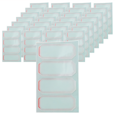 華麗牌 保護膜標籤 WL-3001, 紅框, 800張, 1盒