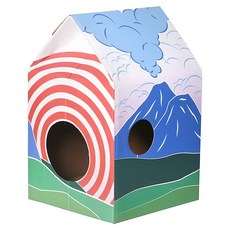 pidan 瓦楞紙貓抓板系列 貓屋 貓山款A2 810g, 1個