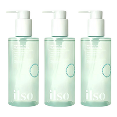 ilso 天然溫和卸妝油 溫和卸妝、深層清潔、水潤保濕 敏感肌適用, 3瓶, 200ml