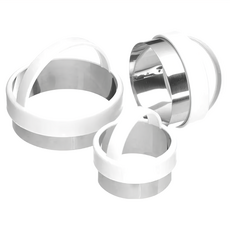 KitchenCraft 提把餅乾壓模, 不鏽鋼 pastry cutters, Set 3個, 圓圈, 1組
