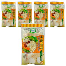大雪山農場 山藥蒟蒻麵, Q彈滑順不軟爛, 天然食材, 無添加色素, 250g, 5包