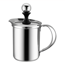 MILA 玻璃蓋雙層奶泡杯 400ml, 1個