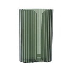 多用途透明壁掛式無痕抽取面紙盒 12.5x9x19.5cm, 綠色, 1個
