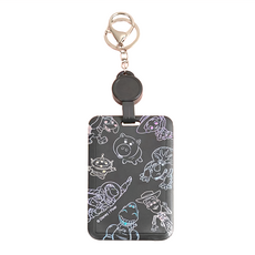 TOY STORY 玩具總動員 滿版伸縮滑蓋證件套 伸縮最長可延伸至42公分, 黑色, 11 x 7cm, 1個