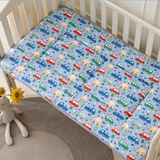 Annette 純棉加厚嬰兒床墊 120 x 70cm 卡通汽車, 1件
