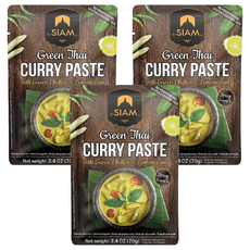 deSIAM 暹羅泰式綠咖哩膏, 70g, 3包
