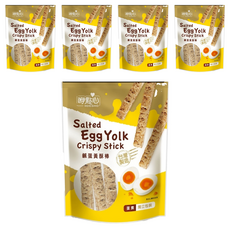 長松食品 鹹蛋黃酥棒, 台灣製造, 120g, 5袋
